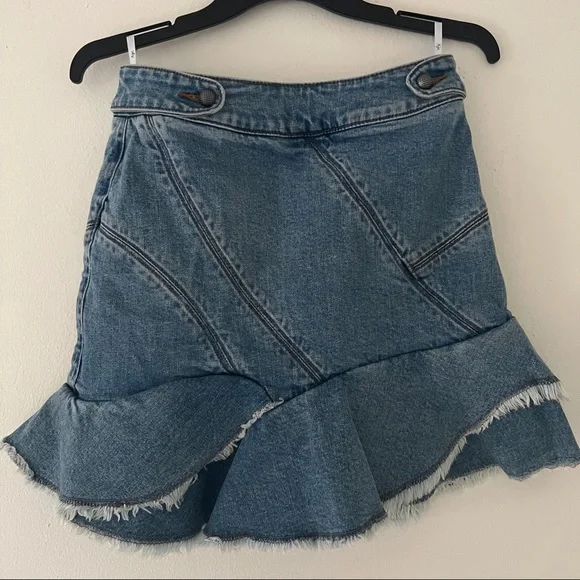 AJE Denim Mini Skirt • Classic Wash • Second Hand • Size 4AU RRP $295 - Picture 5 of 16